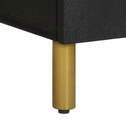 Credenza Nera 60x33x75 cm in Legno Multistrato - homemem39