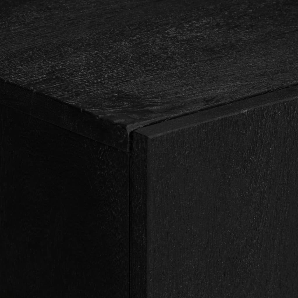 Credenza Nera 90x33x75 cm in Legno Multistrato - homemem39