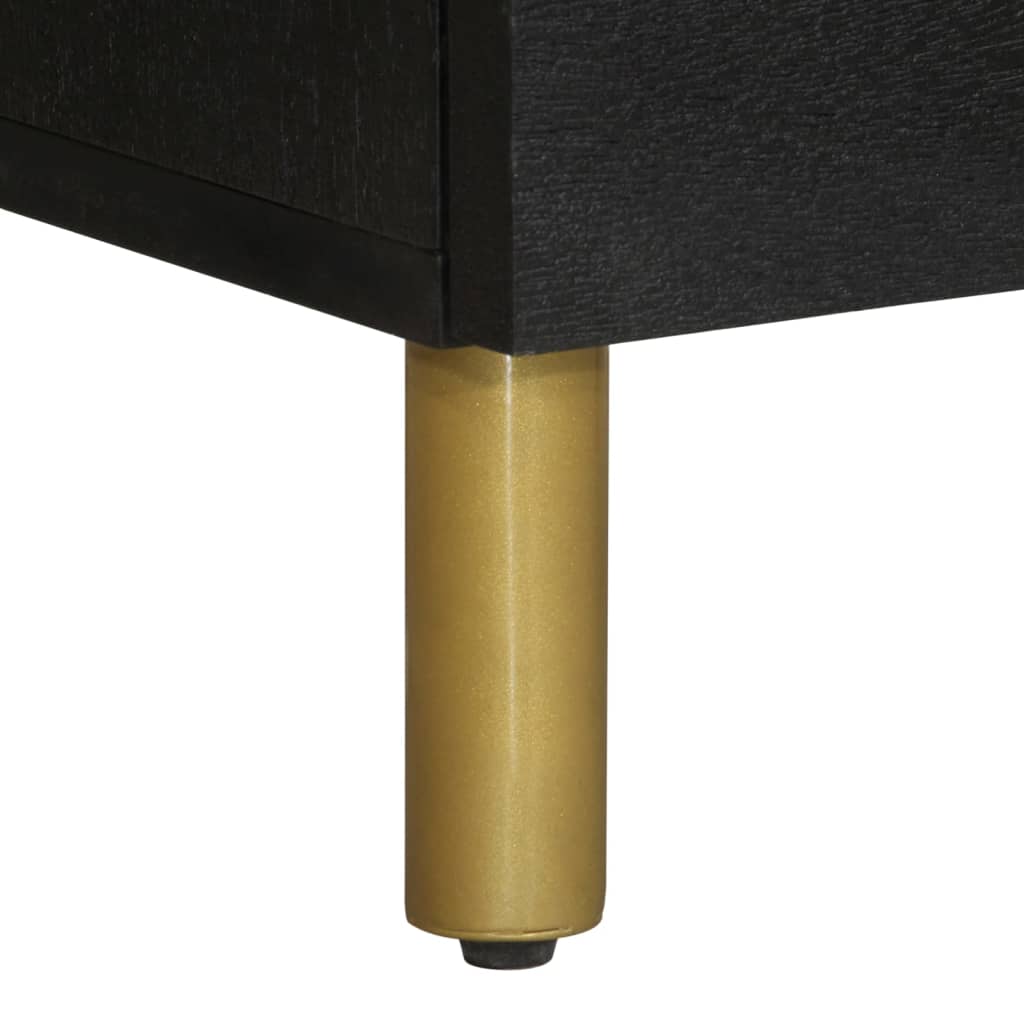 Credenza Nera 40x33x110 cm in Legno Multistrato - homemem39