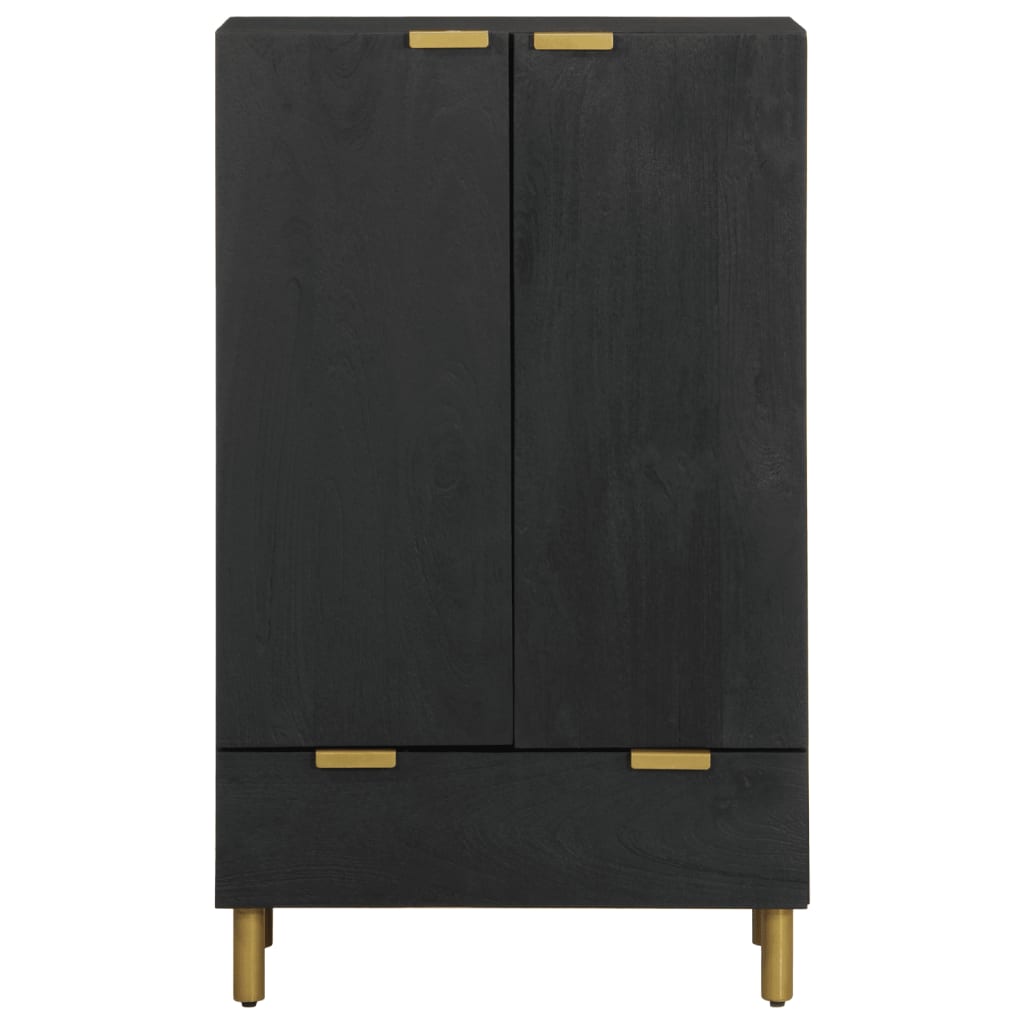 Credenza Nera 60x33x100 cm in Legno Multistrato - homemem39