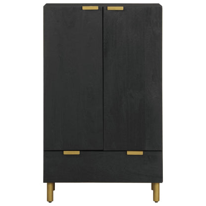Credenza Nera 60x33x100 cm in Legno Multistrato - homemem39