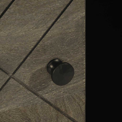 Tavolino da Salotto Nero 100x54x40cm in Legno Massello di Mango | homemem39