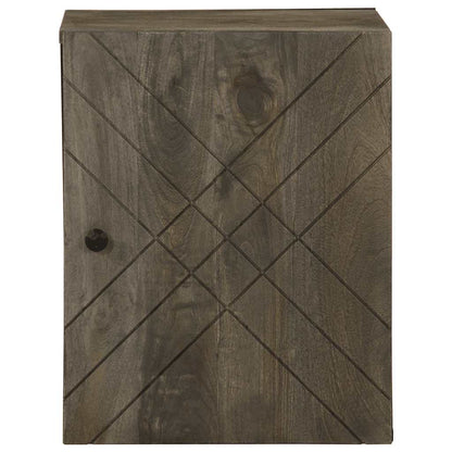 Mobile da Bagno a Parete Nero 38x33x48 cm Legno Massello Mango | homemem39