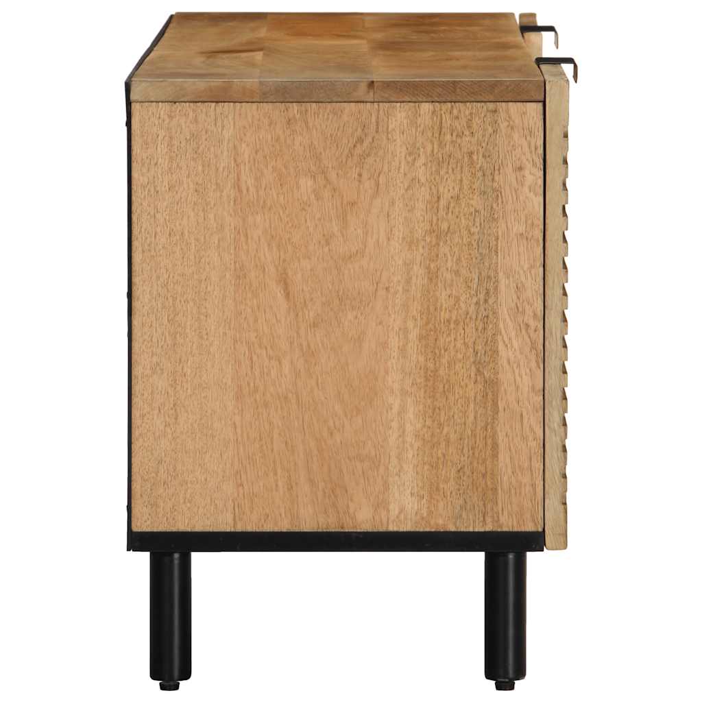 Mobile Porta TV Marrone 105x33x46cm in Legno Massello di Mango - homemem39