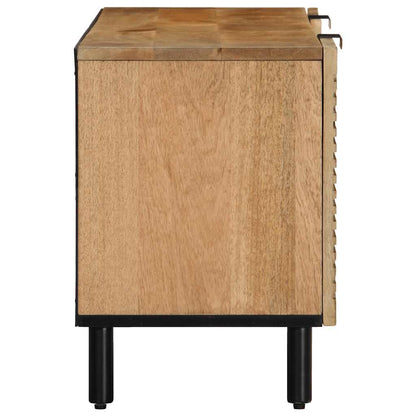 Mobile Porta TV Marrone 105x33x46cm in Legno Massello di Mango - homemem39