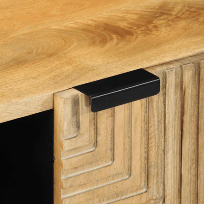 Mobile Porta TV Marrone 105x33x46cm in Legno Massello di Mango - homemem39