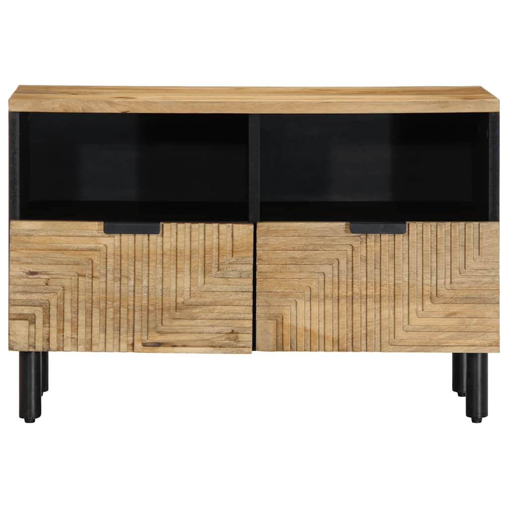 Mobile Porta TV Marrone 70x33x46 cm in Legno Massello di Mango - homemem39