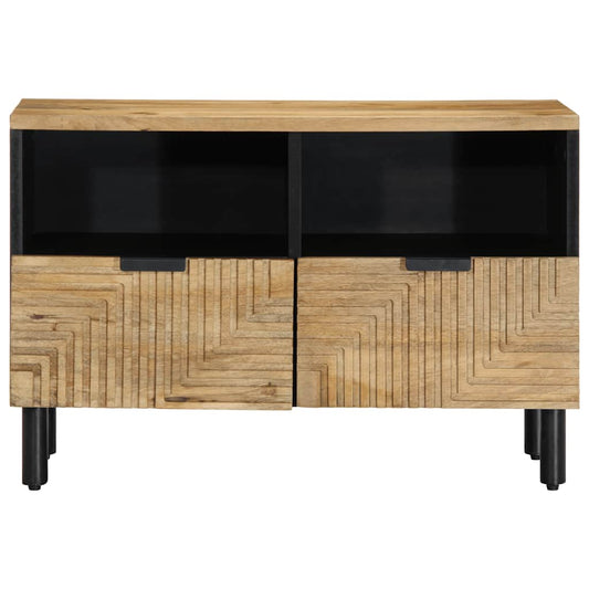Mobile Porta TV Marrone 70x33x46 cm in Legno Massello di Mango - homemem39