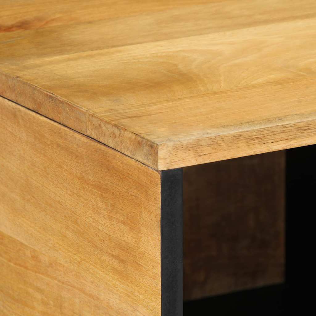 Tavolino da Salotto Marrone 80x50x40 cm Legno Massello di Mango | homemem39