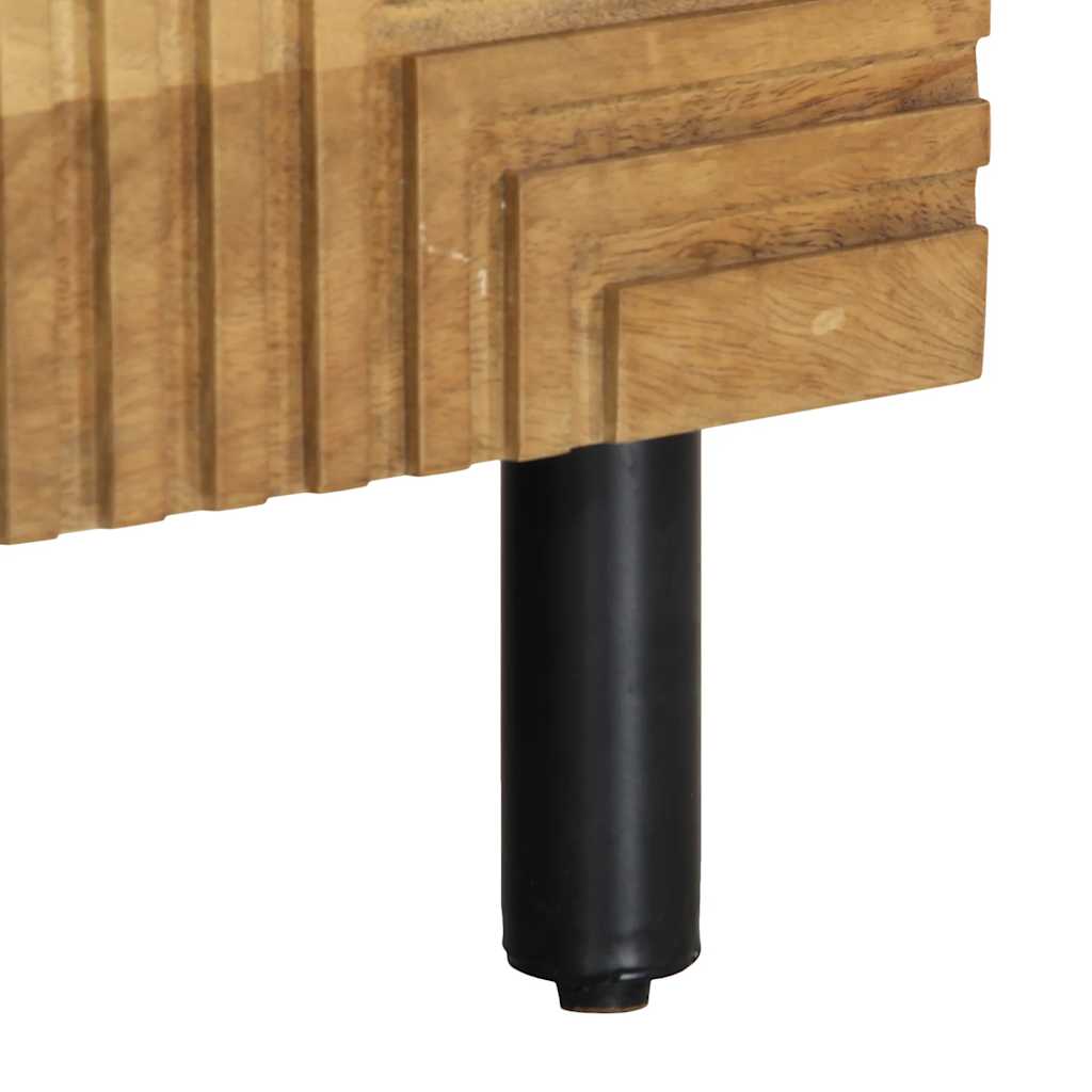 Tavolino da Salotto Marrone 80x50x40 cm Legno Massello di Mango | homemem39