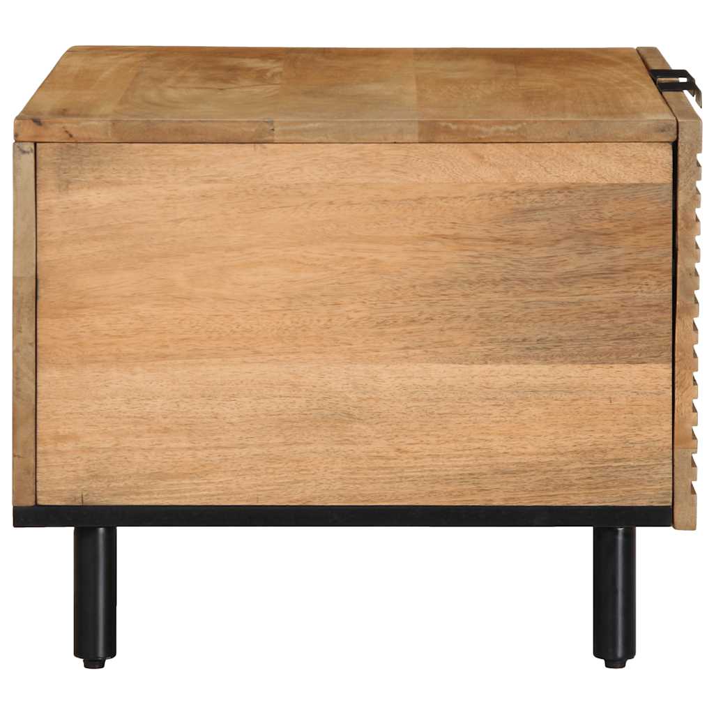Tavolino da Salotto Marrone 80x50x40 cm Legno Massello di Mango
