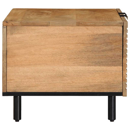 Tavolino da Salotto Marrone 80x50x40 cm Legno Massello di Mango