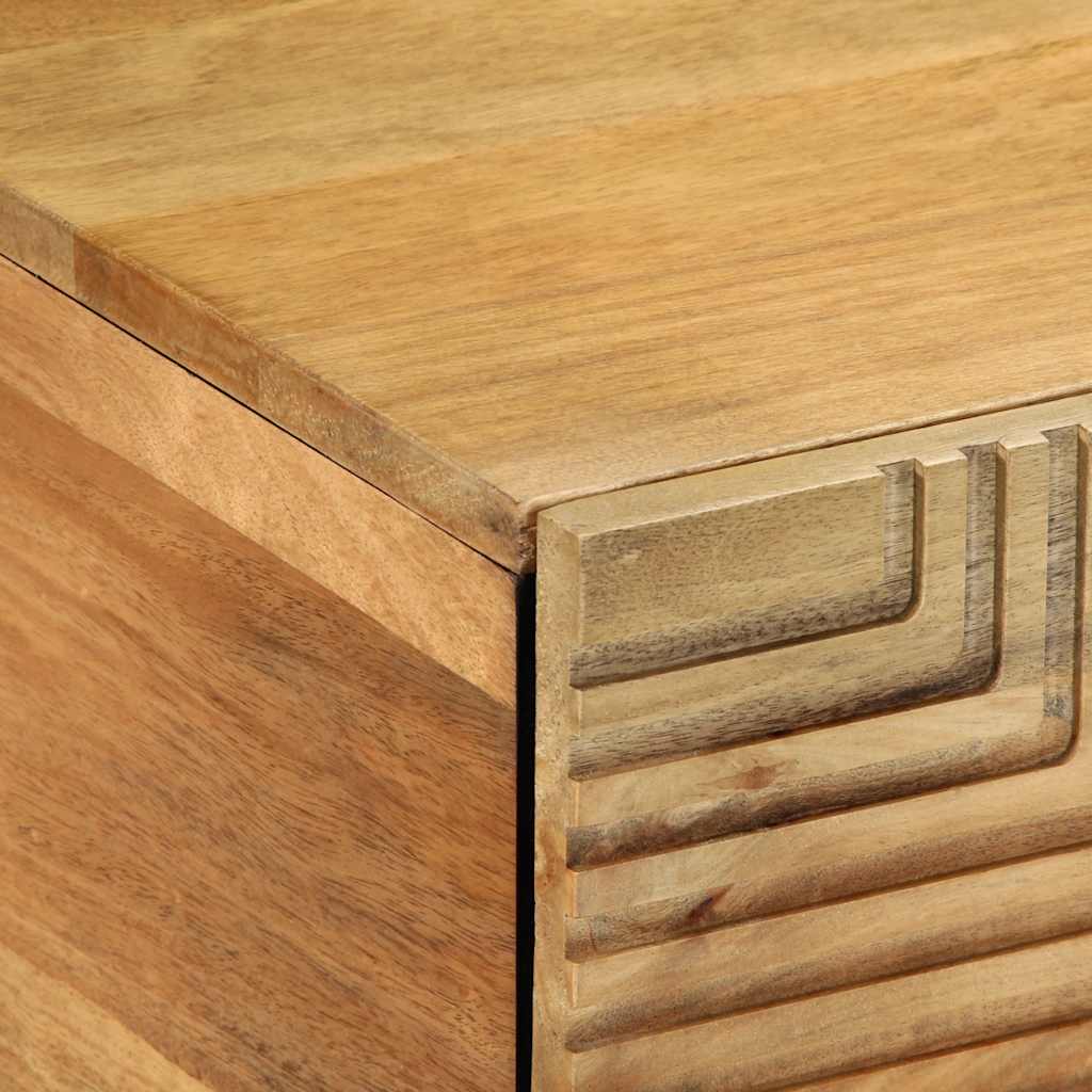 Tavolino da Salotto Marrone 80x50x40 cm Legno Massello di Mango | homemem39