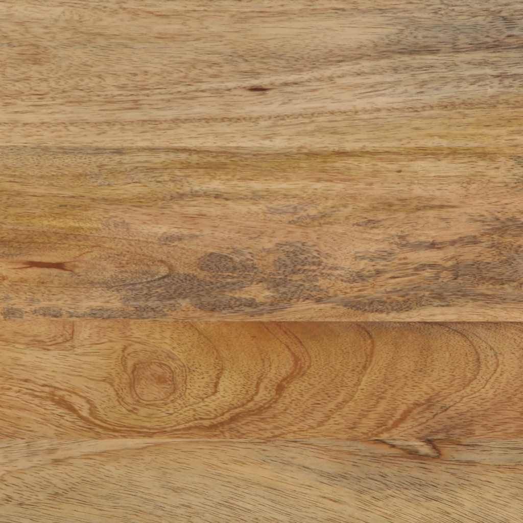 Comodino Marrone 40x33x46 cm in Legno Massello di Mango - homemem39