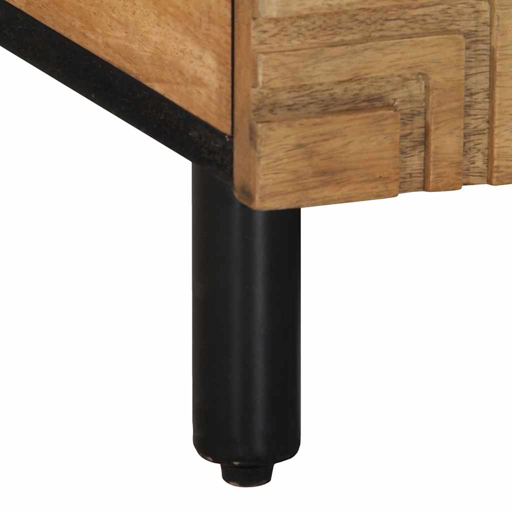 Tavolino da Salotto Marrone 100x54x40cm Legno Massello di Mango | homemem39