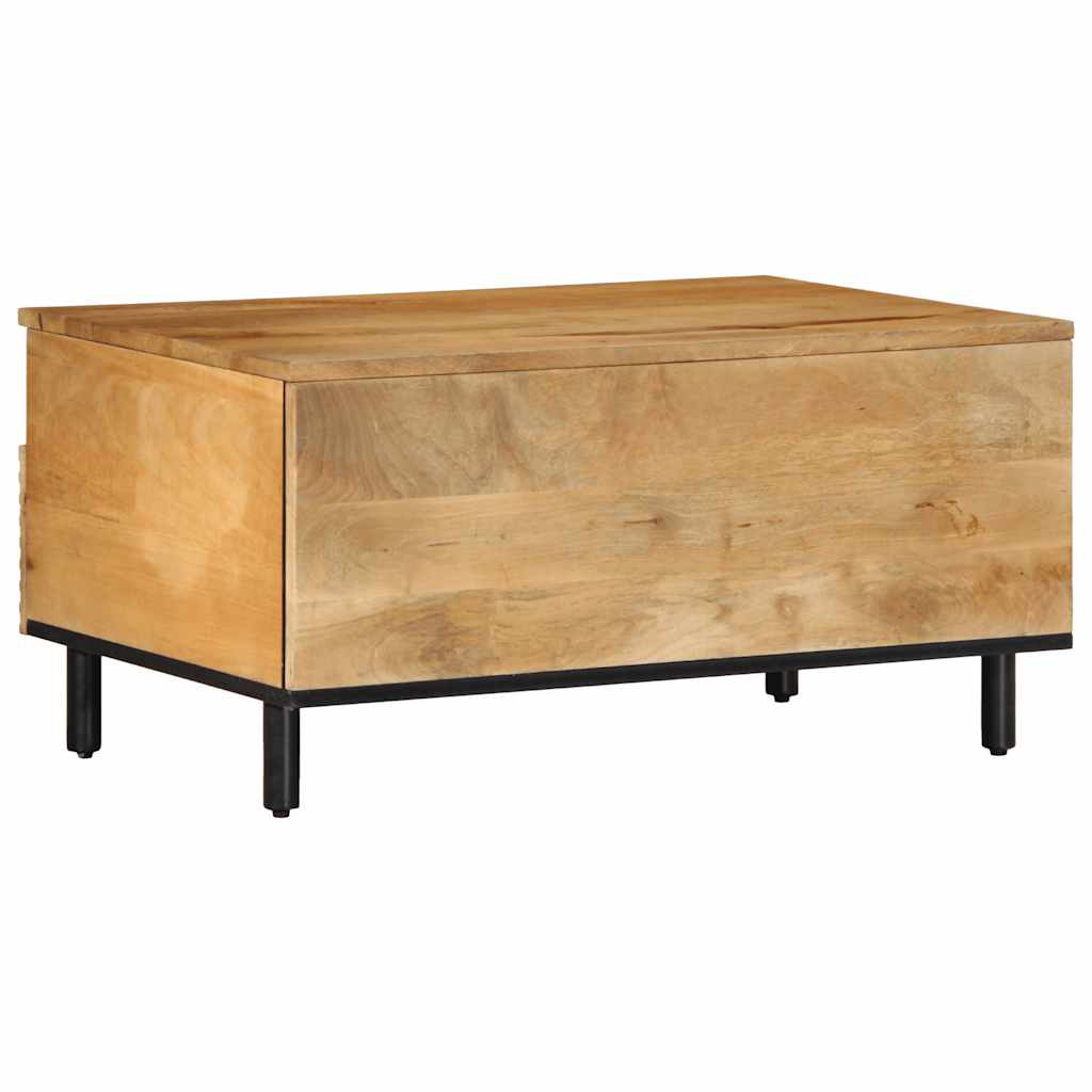 Tavolino da Salotto Marrone 80x54x40 cm Legno Massello di Mango | homemem39