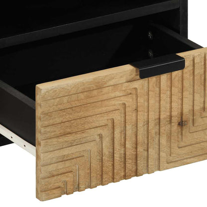 Tavolino da Salotto Marrone 80x54x40 cm Legno Massello di Mango | homemem39