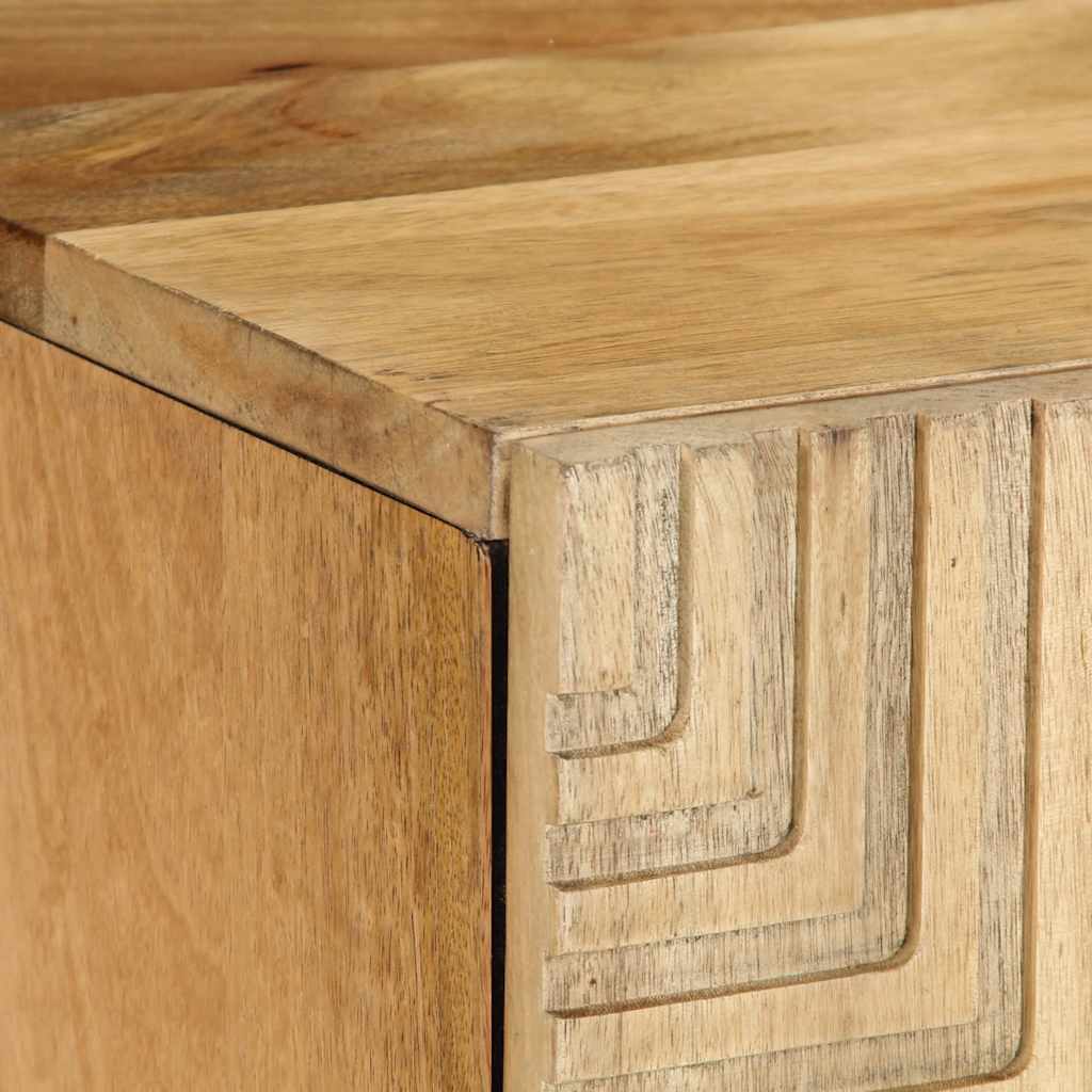 Mobile Porta TV Marrone 105x33x46cm in Legno Massello di Mango - homemem39