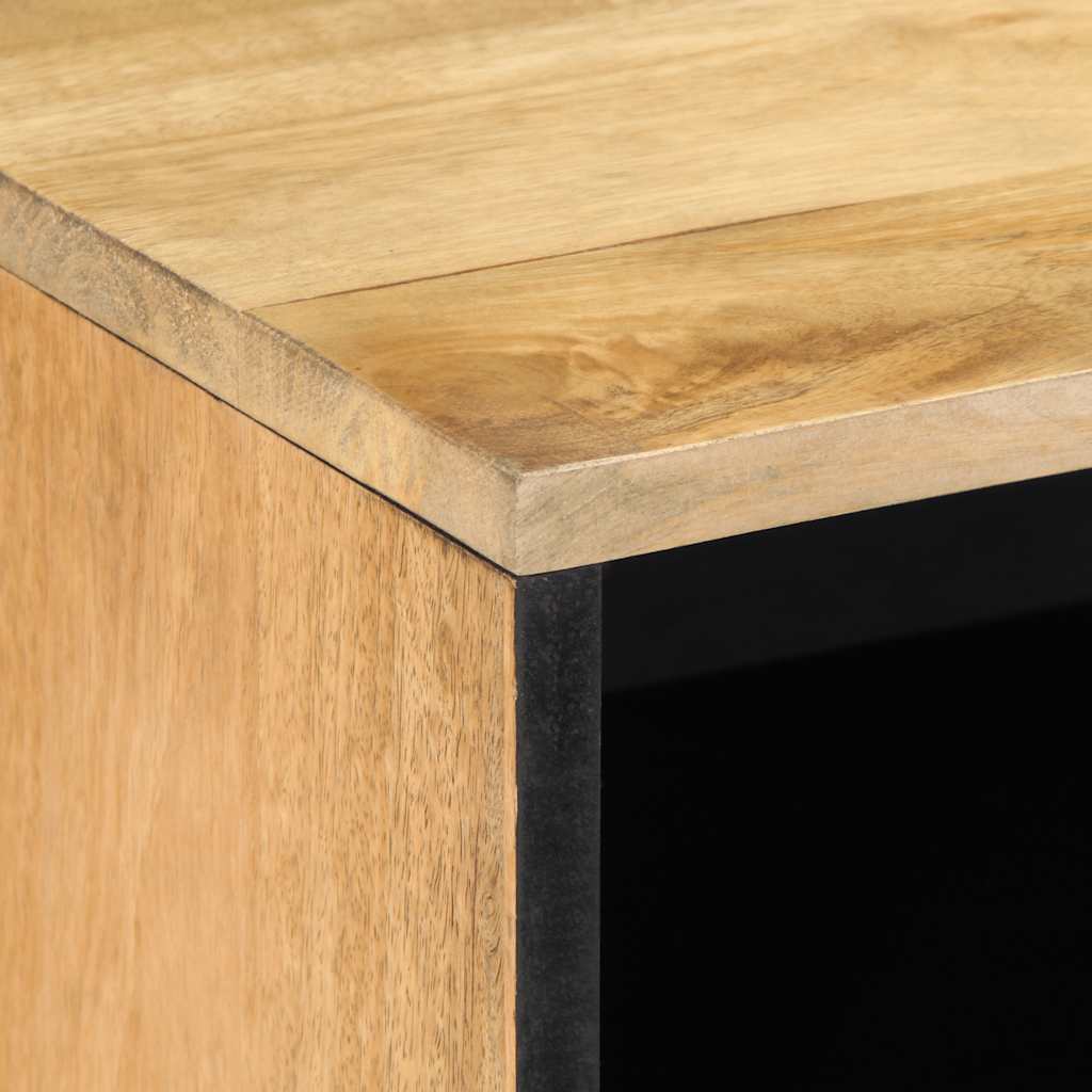 Mobile Porta TV Marrone 80x31,5x46cm in Legno Massello di Mango - homemem39