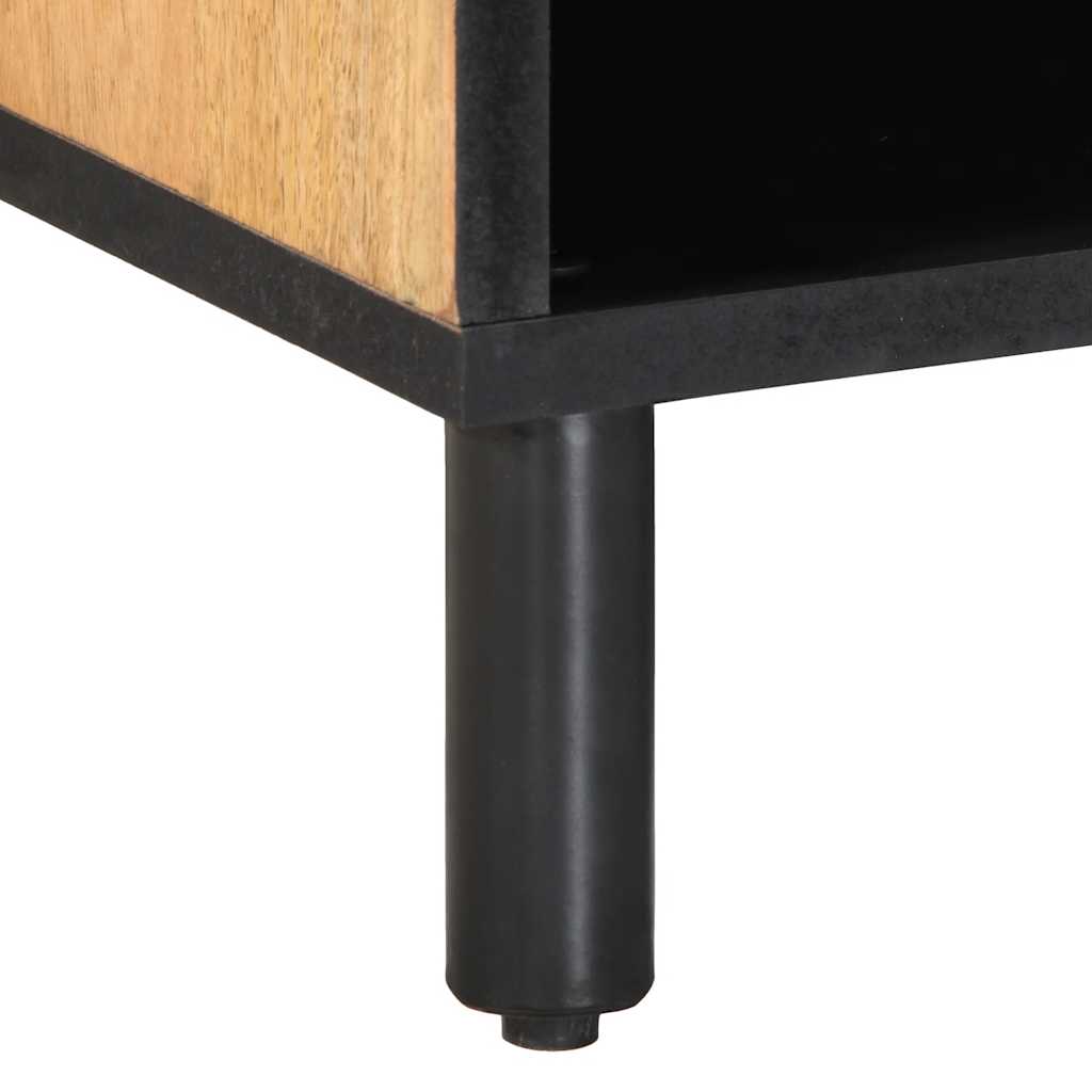 Mobile Porta TV Marrone 80x31,5x46cm in Legno Massello di Mango - homemem39