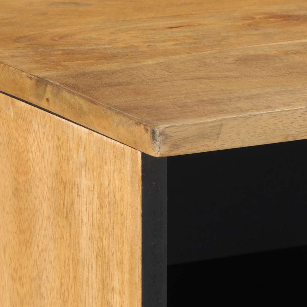 Mobile Porta TV Marrone 80x33x46 cm in Legno Massello di Mango - homemem39