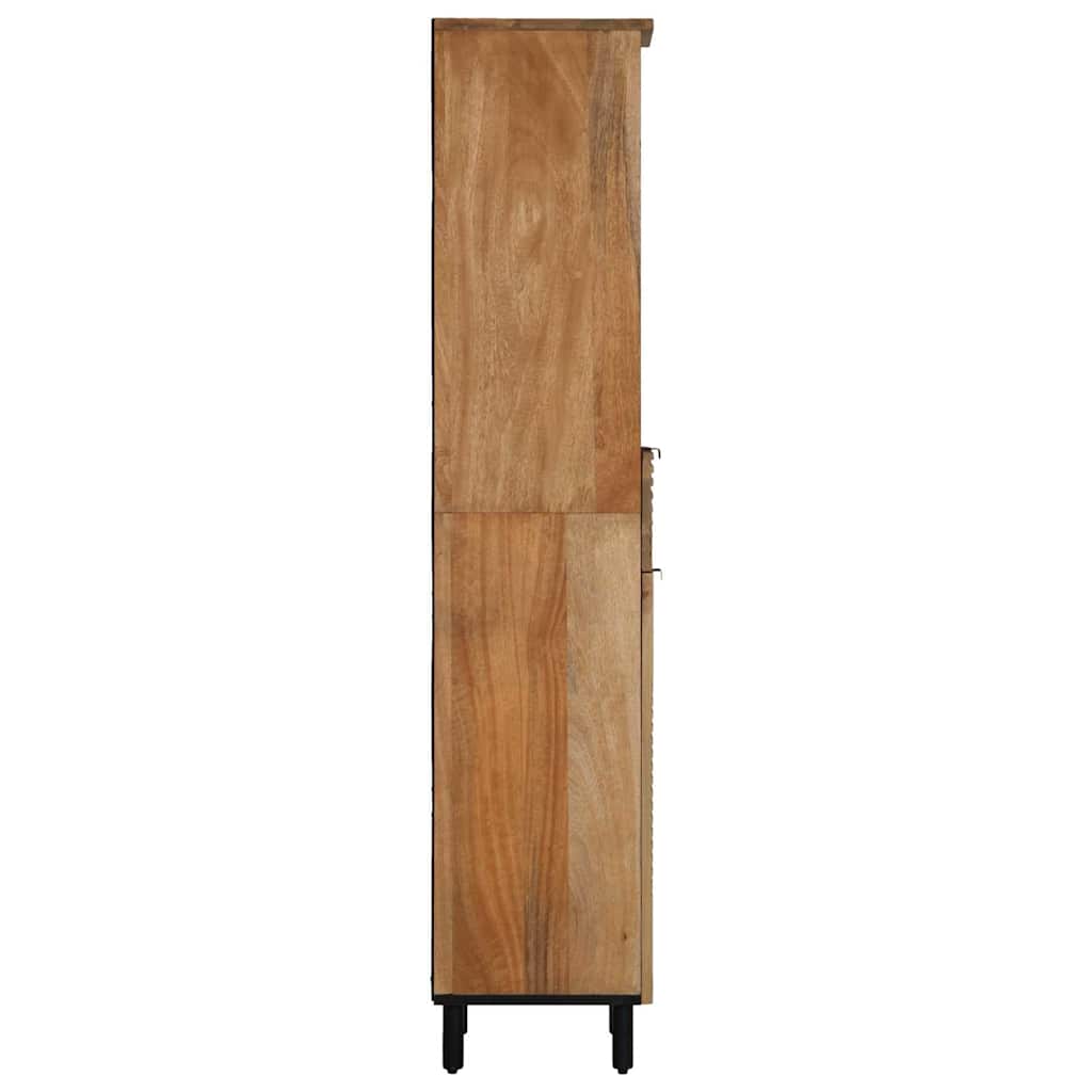 Mobile da Bagno Marrone 38x33x160 cm in Legno Massello di Mango