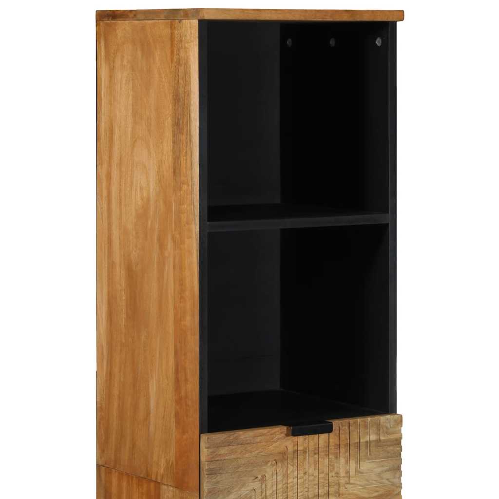Mobile da Bagno Marrone 38x33x160 cm in Legno Massello di Mango | homemem39