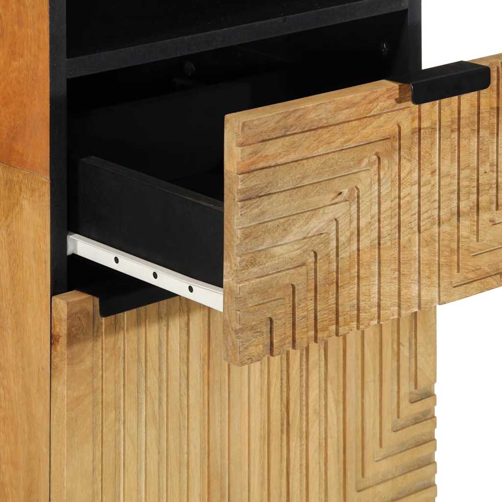 Mobile da Bagno Marrone 38x33x160 cm in Legno Massello di Mango | homemem39