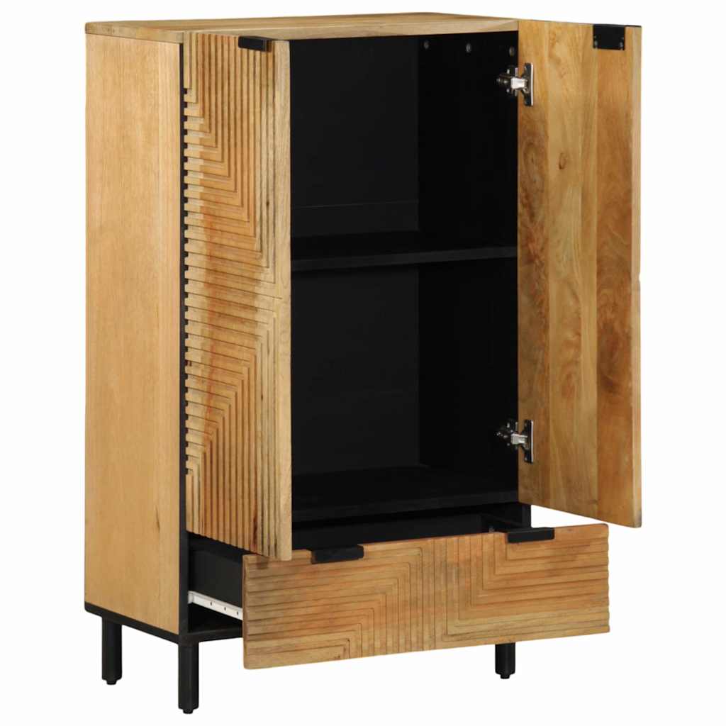 Credenza Marrone 60x33x100 cm in Legno Massello di Mango