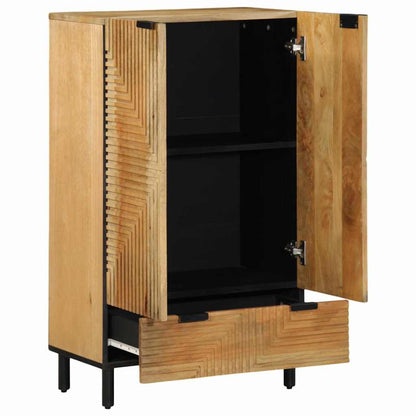 Credenza Marrone 60x33x100 cm in Legno Massello di Mango