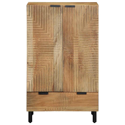 Credenza Marrone 60x33x100 cm in Legno Massello di Mango