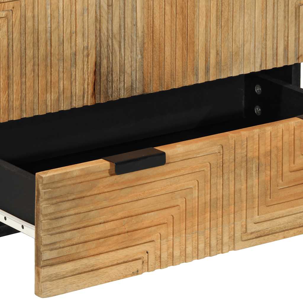 Credenza Marrone 60x33x100 cm in Legno Massello di Mango