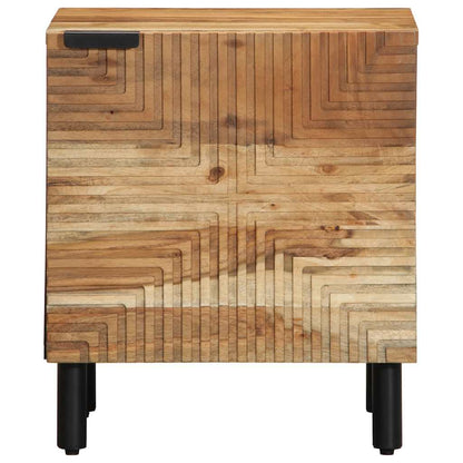 Comodino 40x33x46 cm in Legno Massello di Acacia - homemem39