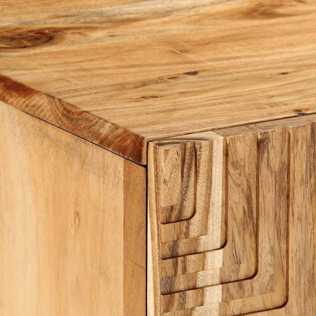 Mobile Porta TV 105x33x46 cm in Legno Massello di Acacia - homemem39