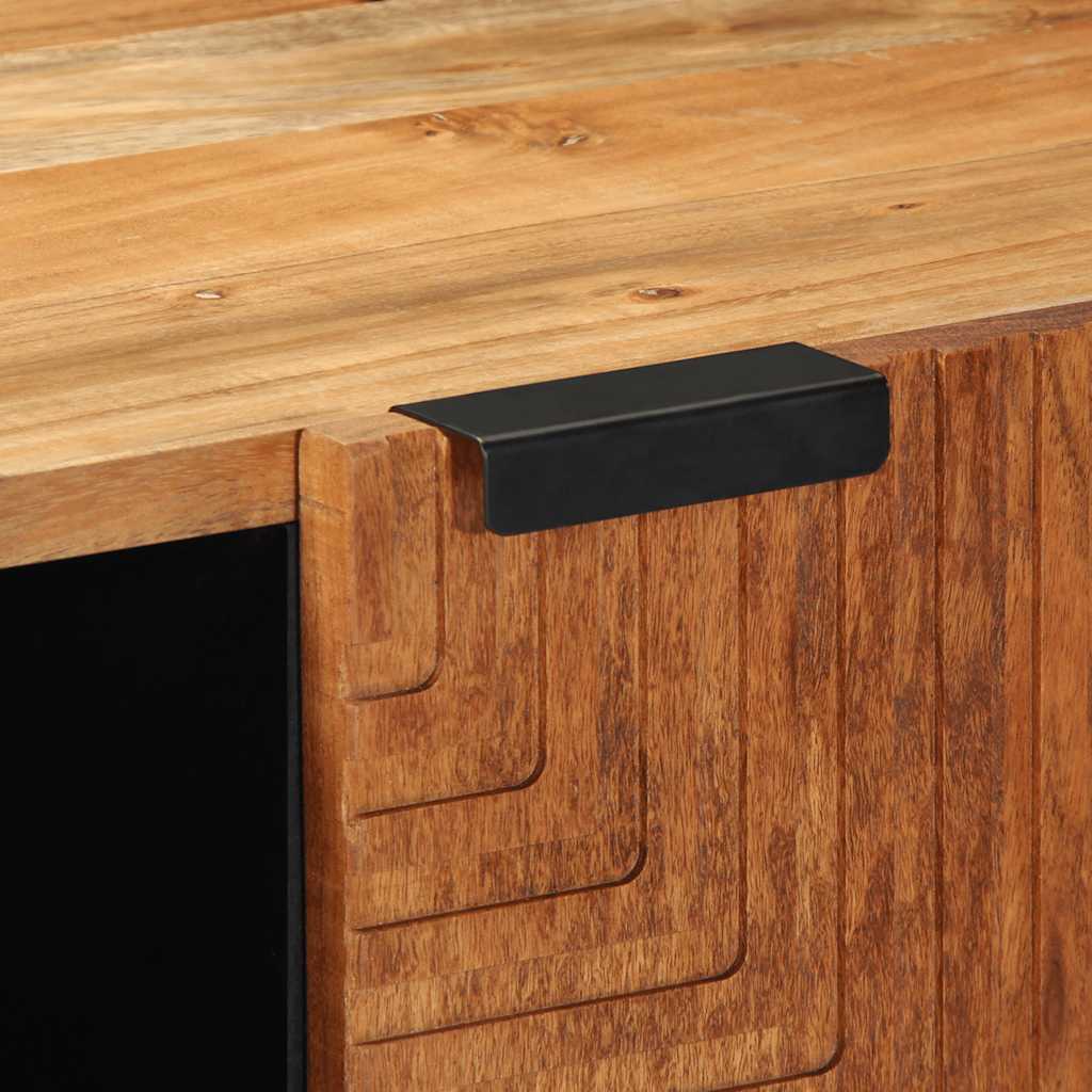 Mobile Porta TV 105x33x46 cm in Legno Massello di Acacia - homemem39