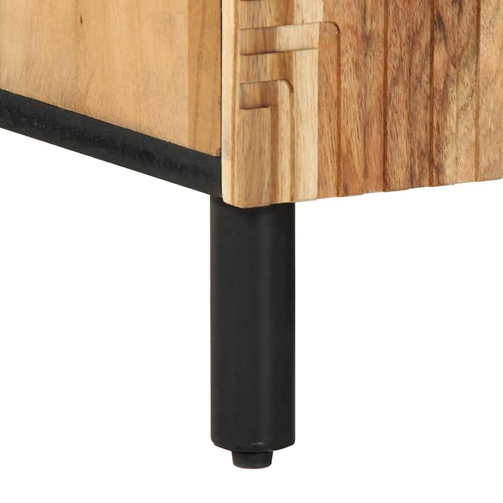 Mobile Porta TV 105x33x46 cm in Legno Massello di Acacia - homemem39