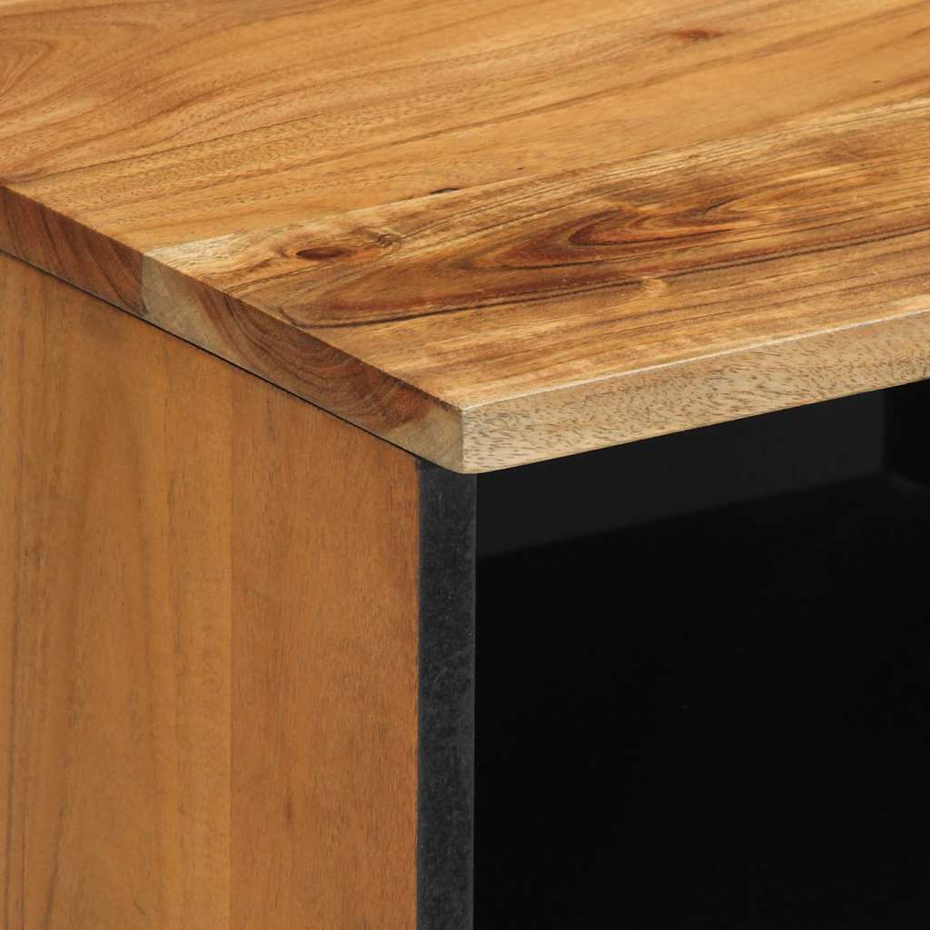 Mobile Porta TV 70x33x46 cm in Legno Massello di Acacia - homemem39