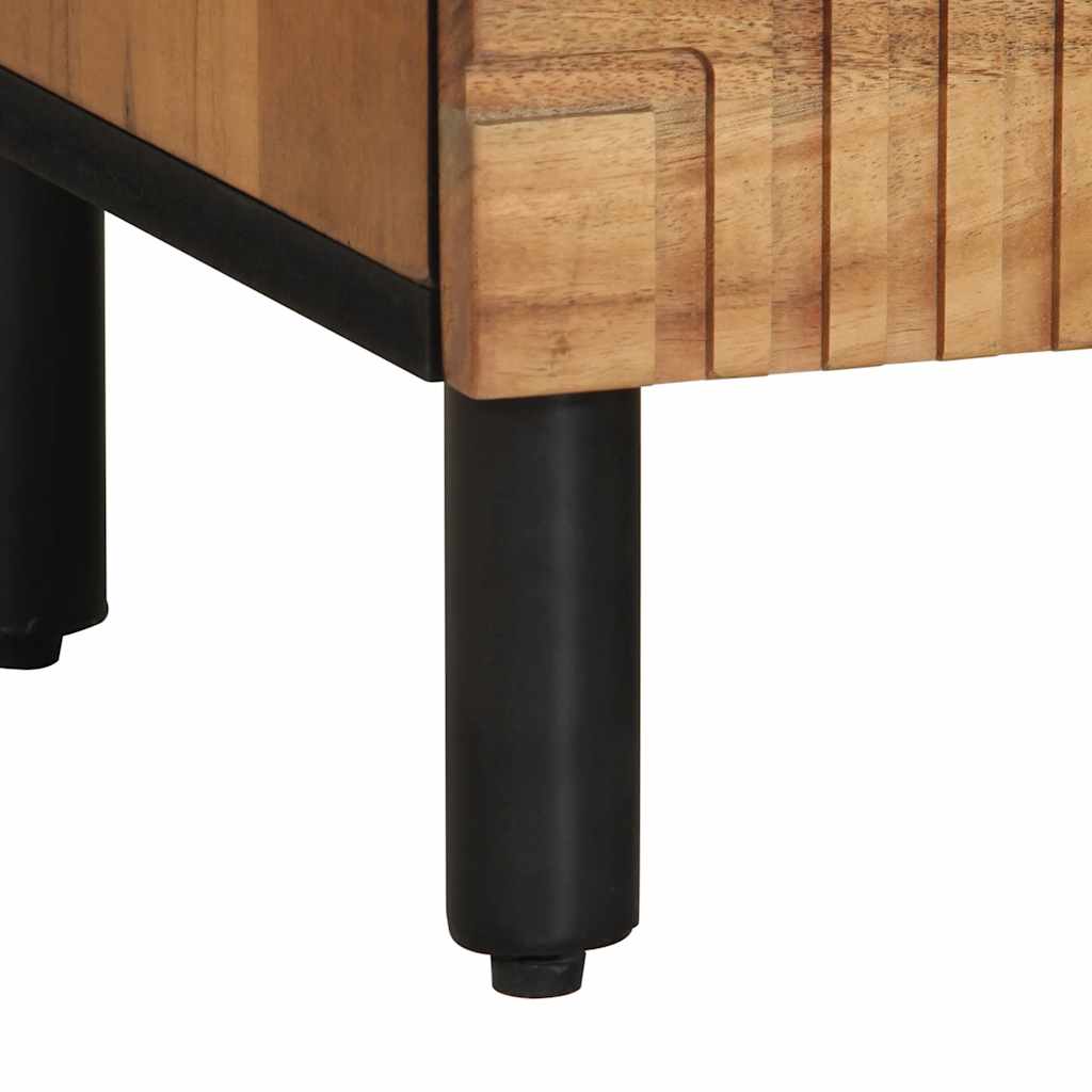 Mobile Porta TV 70x33x46 cm in Legno Massello di Acacia - homemem39