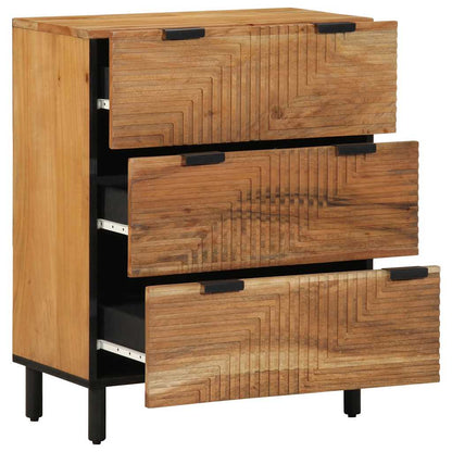 Credenza 60x33x75 cm in Legno Massello di Acacia
