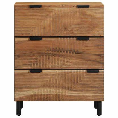 Credenza 60x33x75 cm in Legno Massello di Acacia | homemem39