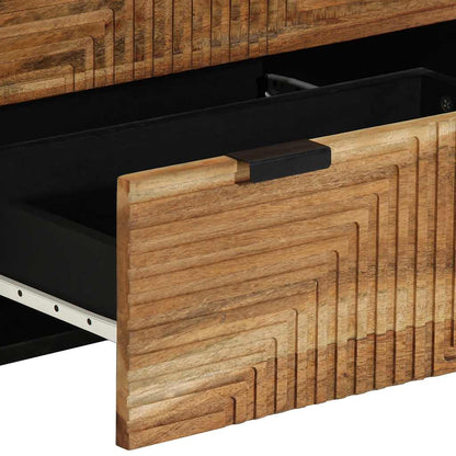 Credenza 60x33x75 cm in Legno Massello di Acacia | homemem39