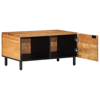 Tavolino da Salotto 80x50x40 cm Legno Massello di Acacia | homemem39