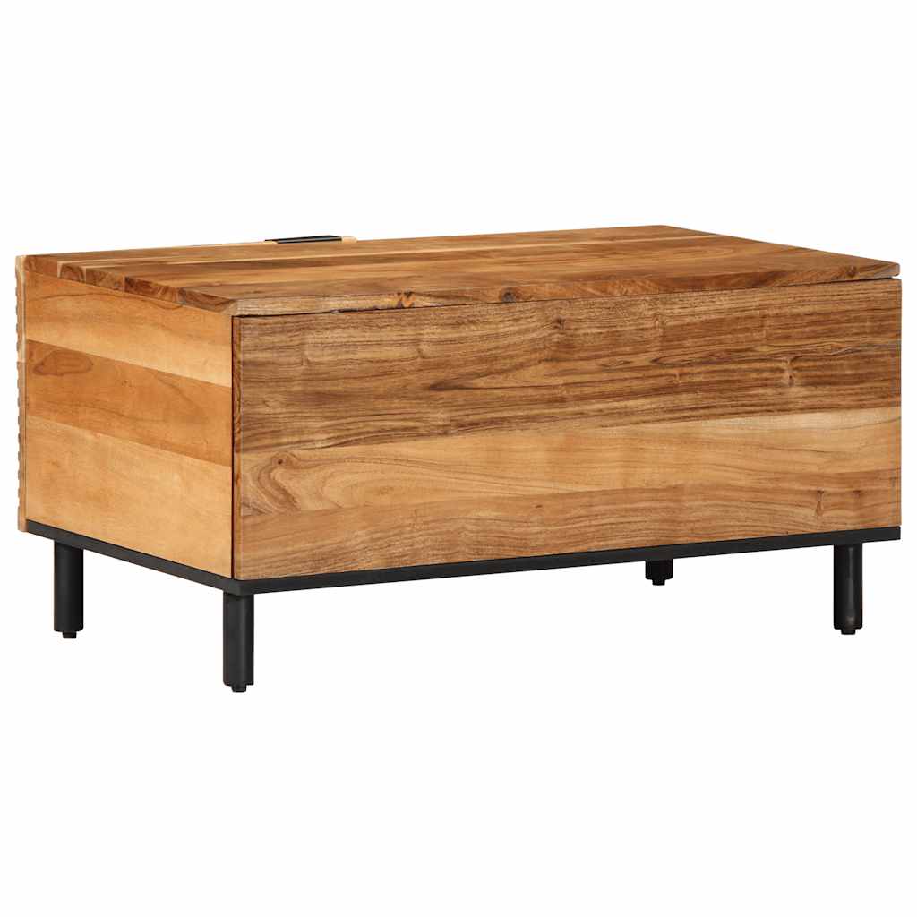 Tavolino da Salotto 80x50x40 cm Legno Massello di Acacia | homemem39