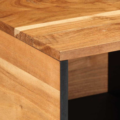 Tavolino da Salotto 80x50x40 cm Legno Massello di Acacia | homemem39
