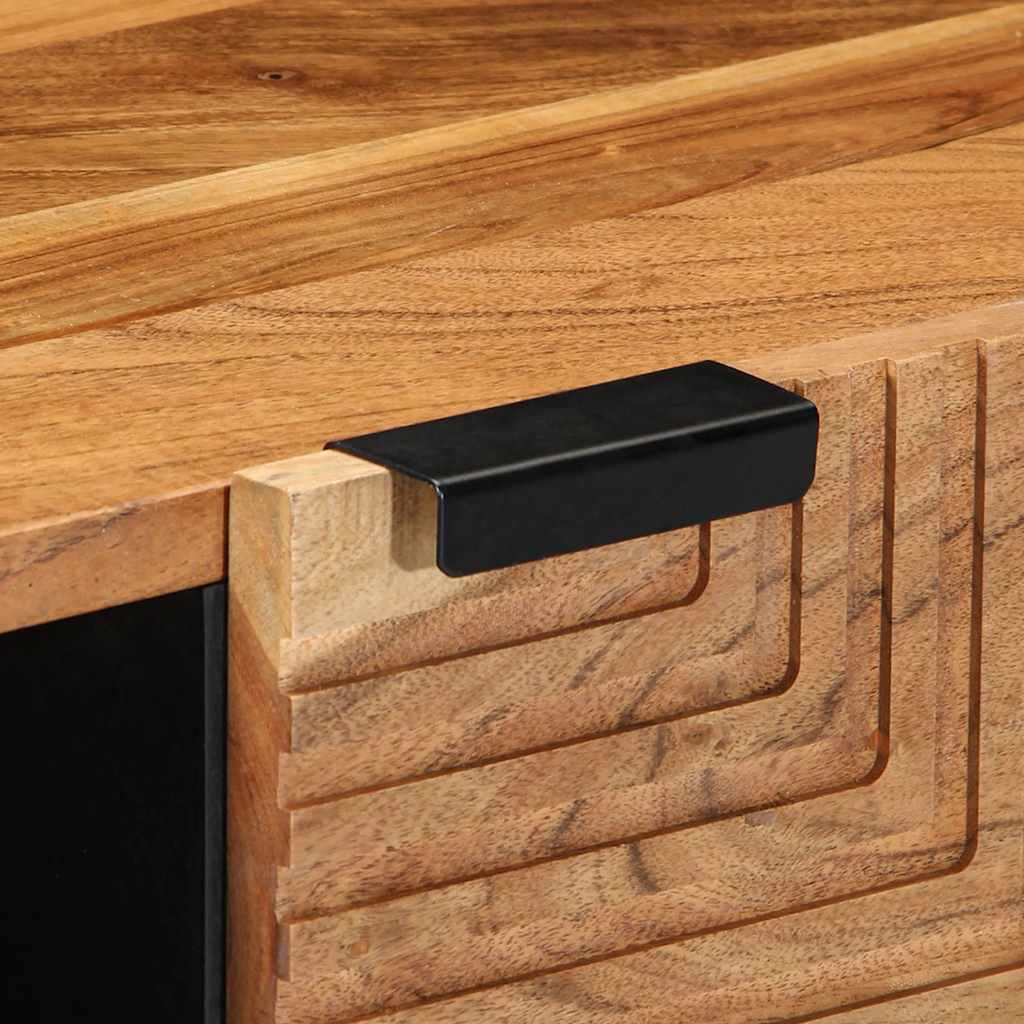 Tavolino da Salotto 80x50x40 cm Legno Massello di Acacia | homemem39