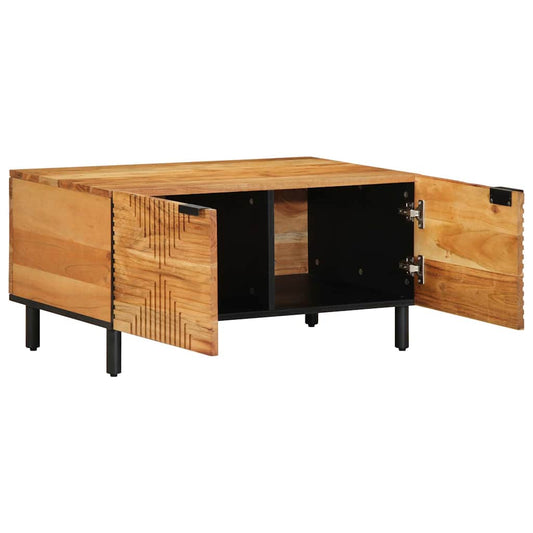 Tavolino da Salotto 80x50x40 cm Legno Massello di Acacia