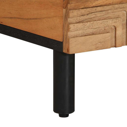 Tavolino da Salotto 80x50x40 cm Legno Massello di Acacia