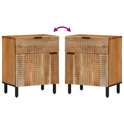 Armadio da Notte con cassetto Marrone 50 x 33 x 60 cm - homemem39