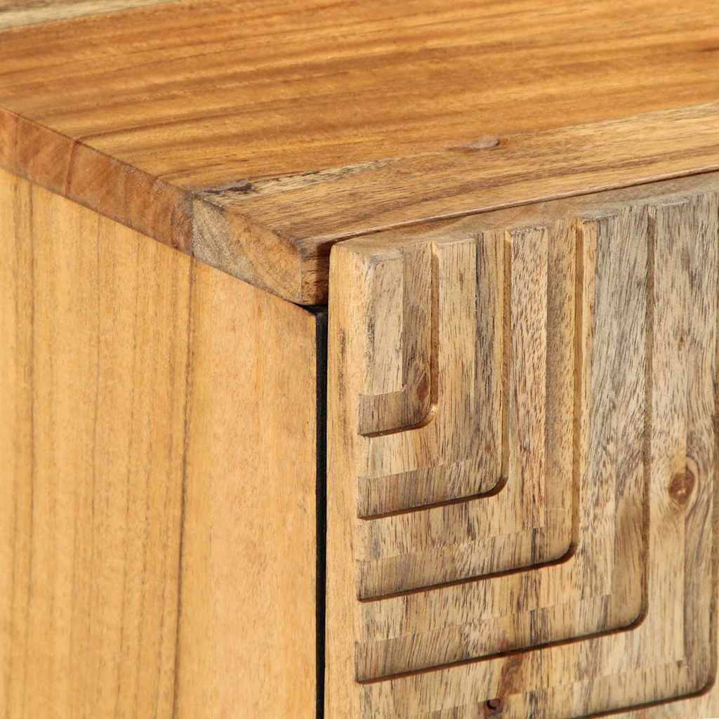 Mobile TV Marrone 105 x 33.5 x 46 cm Legno massello di acacia - homemem39