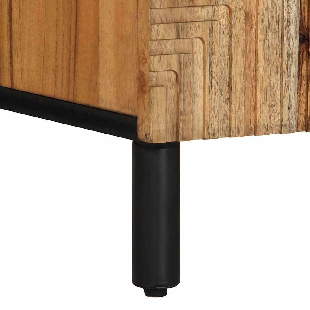 Mobile TV Marrone 105 x 33.5 x 46 cm Legno massello di acacia - homemem39